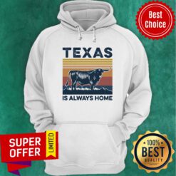 Buffalo Texas Is Always Home Vintage Retro Hoodie