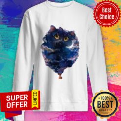 Cat Miracle On Hot Air Balloon For Cat Lover Sweatshirt