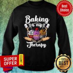 Cupcake Baking Is My Therapy Sweatshirt