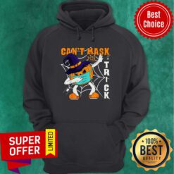 Dabbing Pumpkin Wearing Face Mask Halloween Can't Mask Trick Hoodie