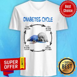 Diabetes Cycle Take Insulin Low Blood Sugar Eat Entire Kitchen High Blood Sugar V-neck