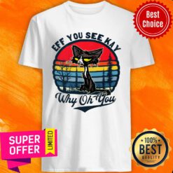 Eff You See Kay Why Oh You Crazy Cat Retro Shirt