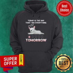 Frenchbull Today Is The Day That I Do Everything Tomorrow Hoodie