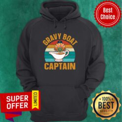 Gravy Boat Captain Turkey Retro Vintage Hoodie