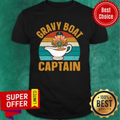 Gravy Boat Captain Turkey Retro Vintage Shirt