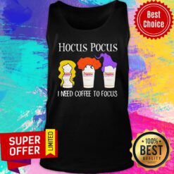 Hocus Pocus I Need Coffee To Focus Dunkin Donuts Tank Top