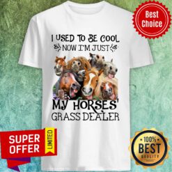 Horse I Used To Be Cool Now I'm Just My Horse Grass Dealer Shirt