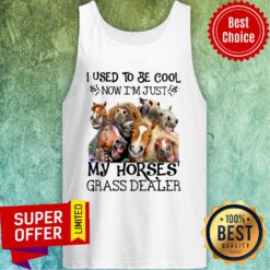 Horse I Used To Be Cool Now I'm Just My Horse Grass Dealer Tank Top