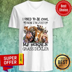 Horse I Used To Be Cool Now I'm Just My Horse Grass Dealer V-neck