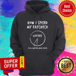 How I Spend My Paycheck Guitars Food Shelter Basic Needs Hoodie