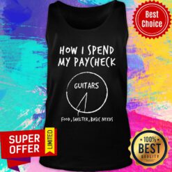 How I Spend My Paycheck Guitars Food Shelter Basic Needs Tank Top