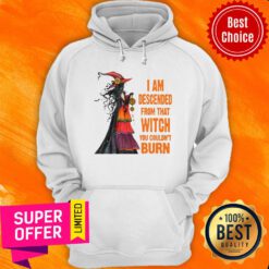 I Am Descended From Thadnt Burn Witch Hoodie