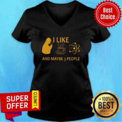 I Like Sherlock Holme Coffee And Science V-neck