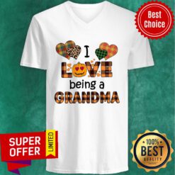 I Love Being A Grandma Sophia Jason Liam Humter Halloween V-neck