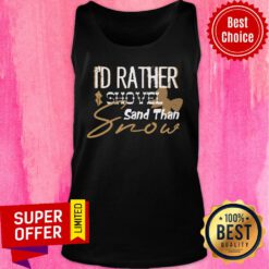 I’d Rather Shovel Sand Than Snow Christmas Tank Top