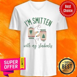 I'm Smitten With My Students Christmas V-neck
