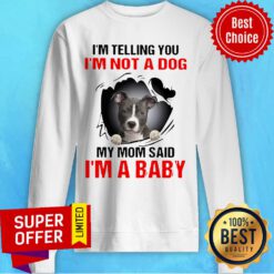 I’m Telling You I’m Not A Dog My Mom Said I’m A Baby Pitbull Dog Sweatshirt