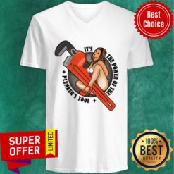 It's The Power Of The Plumber's Tool V-neck