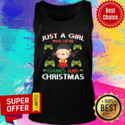 Just A Girl Who Loves Games And Christmas Tank Top