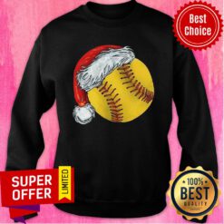 Leo Plaid Softball Christmas Sweatshirt