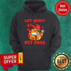 Lift Heavy And Pet Dogs Fire Hoodie