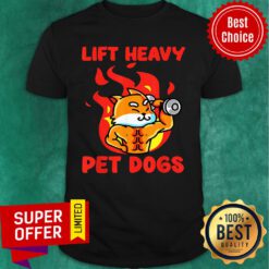 Lift Heavy And Pet Dogs Fire Shirt