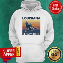 Louisiana Is Always Home Vintage Retro Hoodie