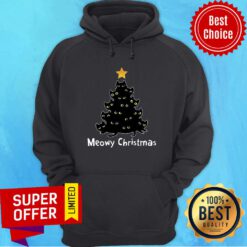 Meowy Christmas Meotree Star Hoodie