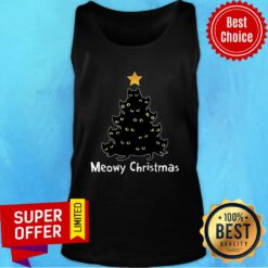 Meowy Christmas Meotree Star Tank Top
