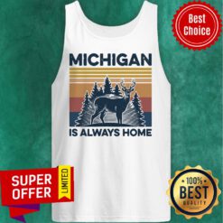 Michigan Is Always Home Vintage Retro Tank Top