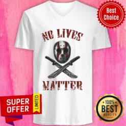 No Lives Matter Mask Horror V-neck