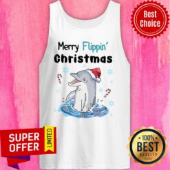 Official Merry Flippin' Christmas Tank Top