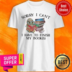 Owl Sorry I Can't I Have to Finish My Book Shirt