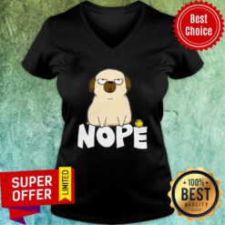 Premium Pug Dog Nope V-neck