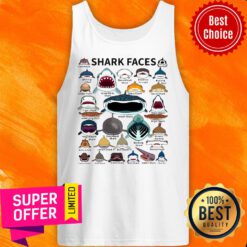 Premium Shark Faces Tank Top