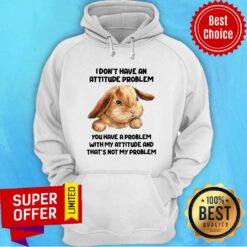 Rabbit I Don't Have An Attitude Problem You Have A Problem Hoodie