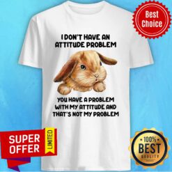 Rabbit I Don't Have An Attitude Problem You Have A Problem Shirt