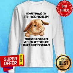 Rabbit I Don't Have An Attitude Problem You Have A Problem Sweatshirt