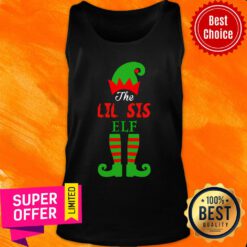 The Lil Sis Elf Christmas Tank Top