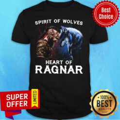 Viking And Wolf Bjorn Lothbrok Spirit Of Wolves Heart Of Ragnar Shirt
