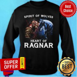 Viking And Wolf Bjorn Lothbrok Spirit Of Wolves Heart Of Ragnar Sweatshirt