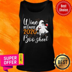 Wine Because 2020 Boo Sheet Ghost Tank Top