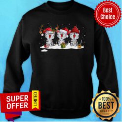 Women’s Cute Santa Cat Merry Christmas Cat Sweatshirt