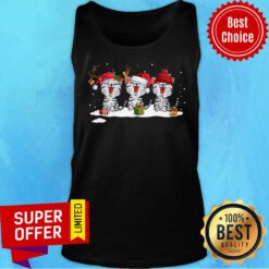 Women’s Cute Santa Cat Merry Christmas Cat Tank Top
