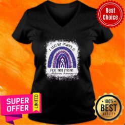You May Not Remember But I WIll Never Forget Alzheimers Awareness V-neck