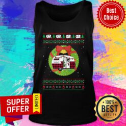 Camping Car Christmas Ugly Tank Top