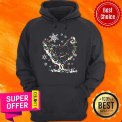 Chicken Light Led Snow Christmas Hoodie