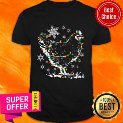 Chicken Light Led Snow Christmas Shirt