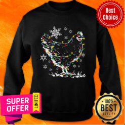 Chicken Light Led Snow Christmas Sweatshirt
