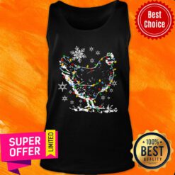 Chicken Light Led Snow Christmas Tank Top